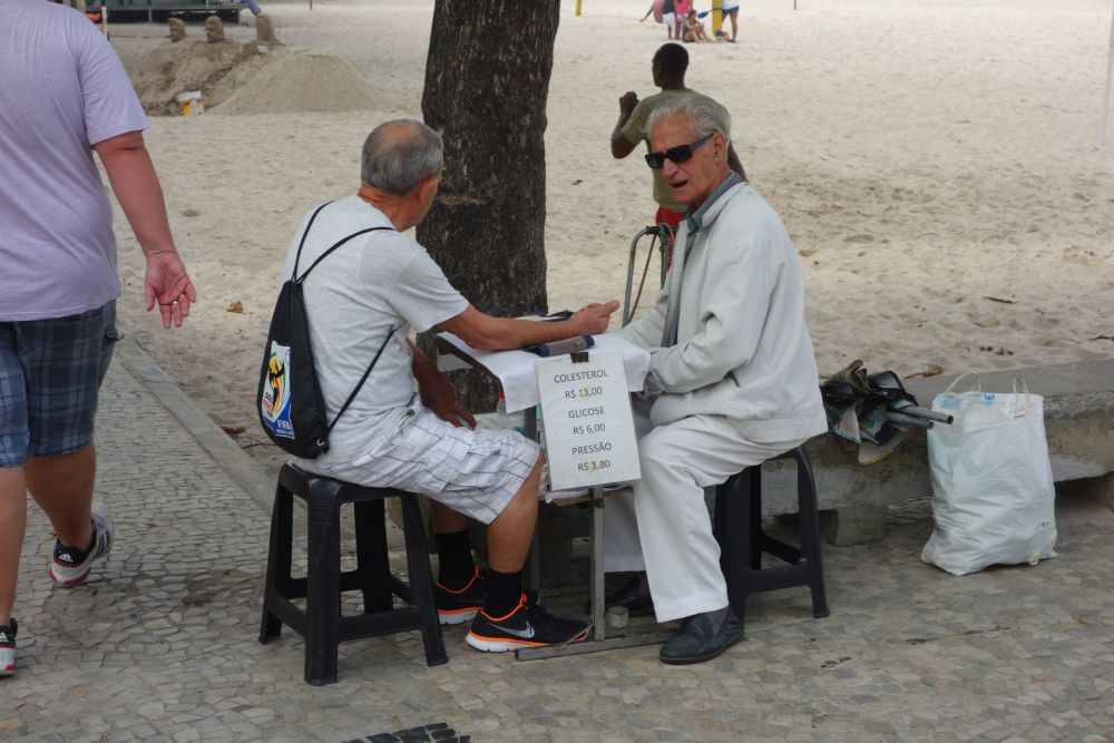 Today, his services include cholestrol, glucose, and blood pressure testing.