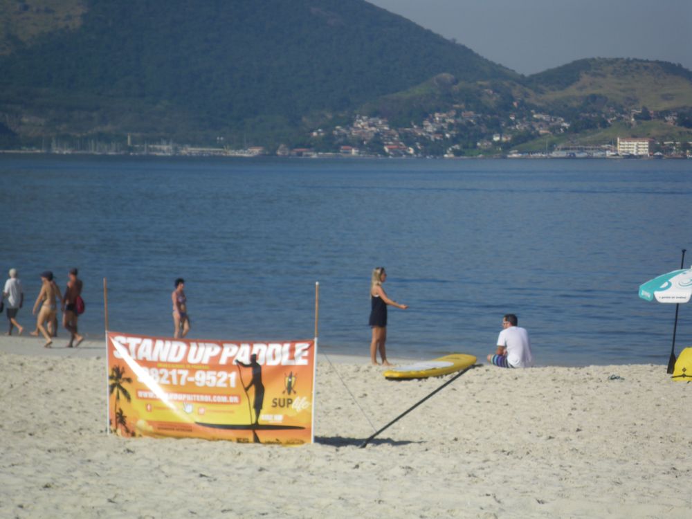 The stand-up paddle boards are a hit . . .