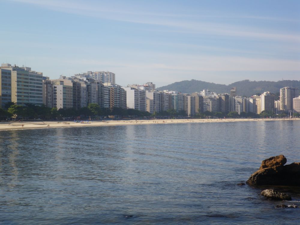 View back down the beach