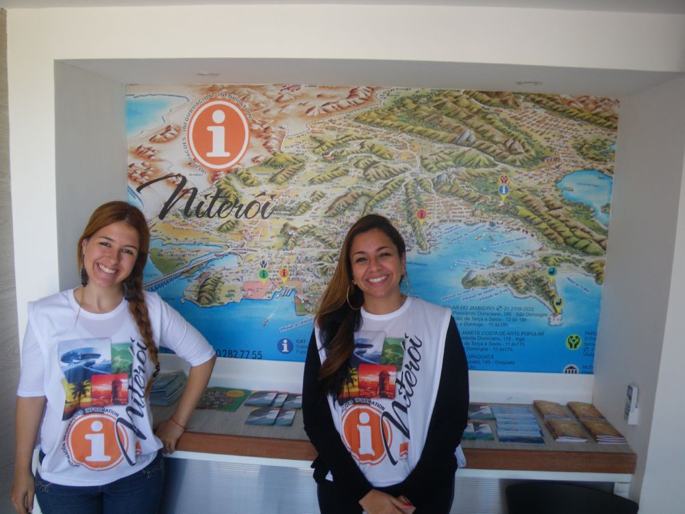 We enjoyed talking to the women in the museum's info booth today.