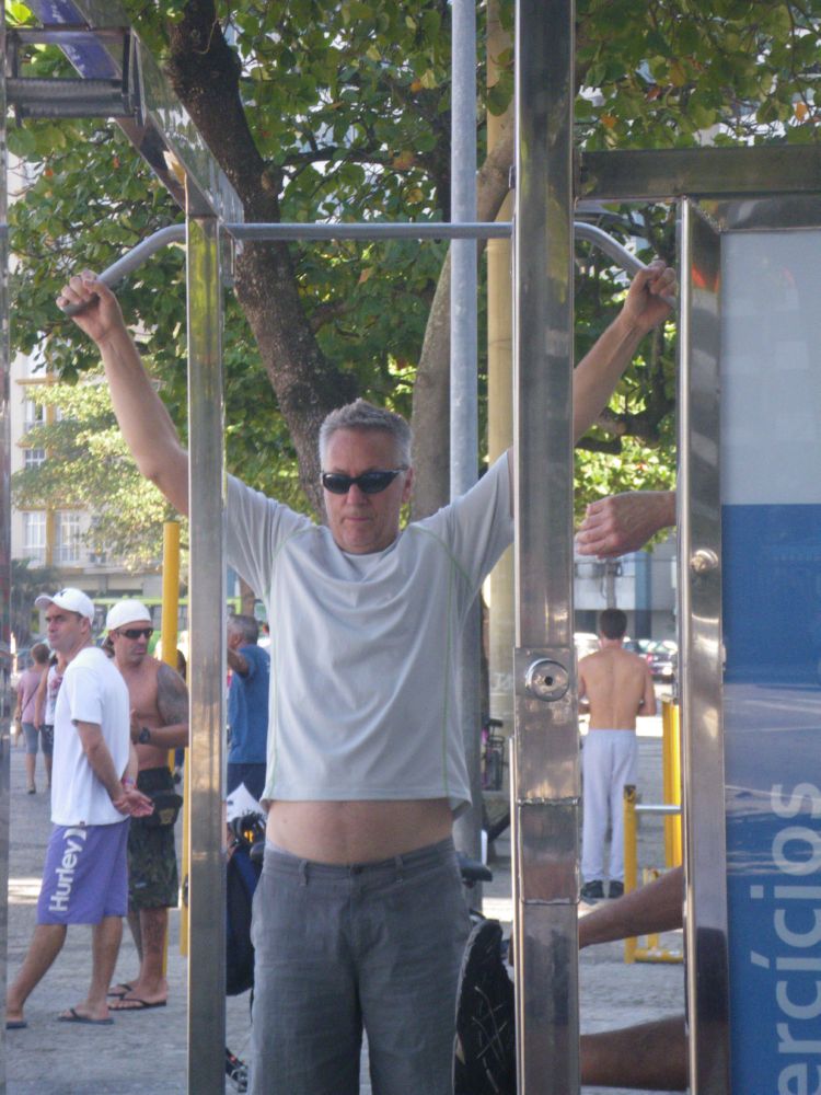 Paul working on getting his arm straighter.