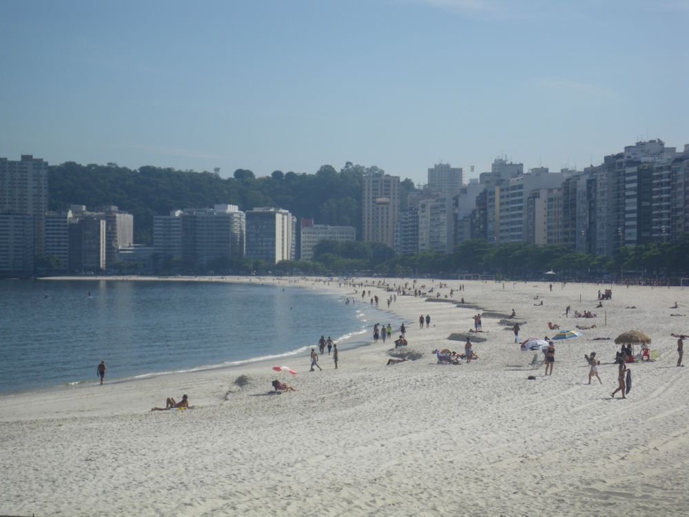 View back down the beach from this end of the walk.