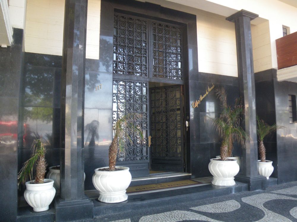 The front entrance to our building.