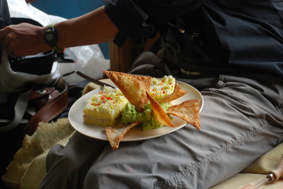 Typical Meal On The Boat