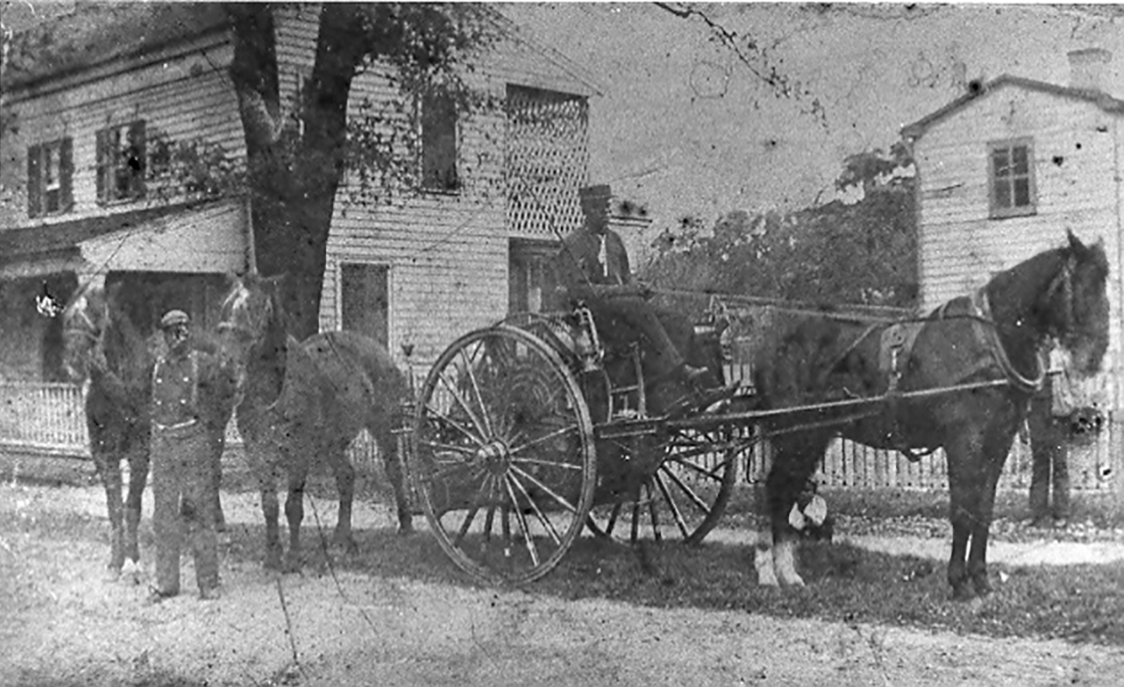 Hose-reel Cart and Horse of Black Fire Company