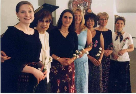 Teachers and Dr. Haruko Kataoka (second from left), Orange County Workshop, California, 2003